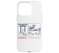 Japan Zen Art Tee - Torii, Wave & Sakura Esthétique Design Coque pour iPhone 15 Pro Max