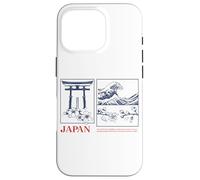 Japan Zen Art Tee - Torii, Wave & Sakura Esthétique Design Coque pour iPhone 16 Pro