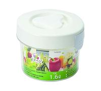 JapanBargain 3871 Presse à cornichons japonaise en plastique Tsukemono, forme ronde, fabriqué au Japon, 1,6 litre