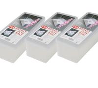 JapanBargain, Lot de 3 boîtes de rangement pour baguettes japonaises pouvant contenir 100 paires de baguettes jetables, fabriquées au Japon