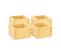 JapanBargain S-3323 x 4 Lot de 4 tasses à saké japonaises en bois