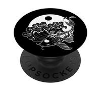 Japanese Aesthetic Vaporwave Sad Eboy Carp Koi Fish PopSockets PopGrip Adhésif