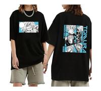 Japanese Anime My Hero Academia T-Shirt Boku No Hero Academia Été Manches Courtes Noir T-Shirt Lâche Manga Graphic Tops (Color 05,XL)