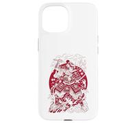 Japanese Art Cat Ninja Ukiyo-e Anime Style Samurai Cat Coque pour iPhone 15