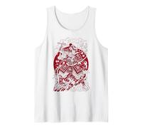 Japanese Art Cat Ninja Ukiyo-e Anime Style Samurai Cat Débardeur