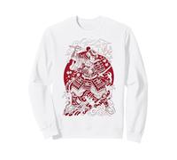 Japanese Art Cat Ninja Ukiyo-e Anime Style Samurai Cat Sweatshirt