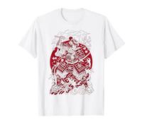 Japanese Art Cat Ninja Ukiyo-e Anime Style Samurai Cat T-Shirt
