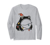 Japanese Art Frog Funny Ugly Christmas Men Women Kids Manche Longue