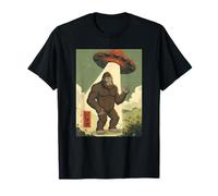 Japanese Bigfoot Alien UFO Kawaii Anime Space Retro T-Shirt