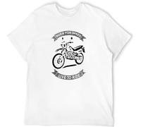 Japanese Bike DT 125 Born for Speed Live to Ride T-Shirt Gift for Him Men White 3XL