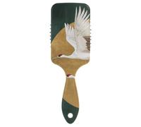 Japanese Bird Grue à couronne rouge rétro brosses à cheveux antistatiques conçues pour masser le cuir chevelu pour les cheveux longs avec poignée ergonomique cepillo anti frisottis para cabello