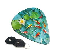 Japanese Carp Lot de 6 médiators pour guitare acoustique, guitare électrique, basse, ukulélé - fin, moyen et épais