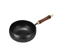 Japanese Cast Iron Pot, Uncoated Healthy Cooking Cast Iron Wok with Lid, High Purity Frying Pan for Cooking, Heavy Duty Cookware for Induction, Gas & Electric Stoves (11 in)