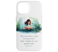 Japanese Christian Anime - Psalms 119:11 Thy Word Have I Hid Coque pour iPhone 14