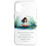 Japanese Christian Anime - Psalms 119:11 Thy Word Have I Hid Coque pour iPhone 16 Plus