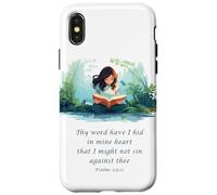 Japanese Christian Anime - Psalms 119:11 Thy Word Have I Hid Coque pour iPhone X/XS