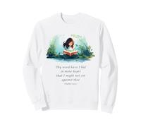 Japanese Christian Anime - Psalms 119:11 Thy Word Have I Hid Sweatshirt
