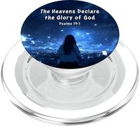 Japanese Christian Anime - Psalms 19:1 The Heavens Declare PopSockets PopGrip pour MagSafe