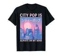 Japanese City Pops are always in my heart 80's music Vaporwave T-Shirt