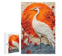 Japanese Crane Art Print Puzzle 1000 Pièces Educa Jouet en Bois Cadeau Unique Décoration Intérieure Jeu Éducatif Challenge Toy Adultes Et Enfants À Partir De 14 Ans 1000 PCS