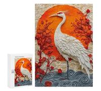 Japanese Crane Art Print Puzzle 1000 Pièces Educa Jouet en Bois Cadeau Unique Décoration Intérieure Jeu Éducatif Challenge Toy Adultes Et Enfants À Partir De 14 Ans 300 PCS