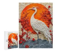 Japanese Crane Art Print Puzzle 1000 Pièces Educa Jouet en Bois Cadeau Unique Décoration Intérieure Jeu Éducatif Challenge Toy Adultes Et Enfants À Partir De 14 Ans 500 PCS