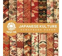 Japanese Culture Scrapbook Paper: 20 Design of a Japanese Anciant Designs For Scrapbooking, Junk Journal Paper, Origami, Decoupage, Decoration, Mixed Media and more