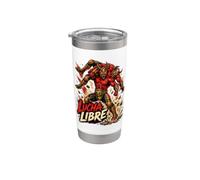 Japanese Demon Wrestling - Lucha Libre - Catcheur Gobelet isotherme en acier inoxydable double paroi