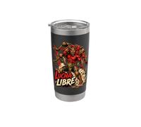 Japanese Demon Wrestling - Lucha Libre - Catcheur Gobelet isotherme en acier inoxydable double paroi