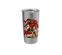 Japanese Demon Wrestling - Lucha Libre - Catcheur Gobelet isotherme en acier inoxydable double paroi