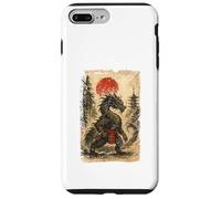 Japanese Dragon Samurai Warrior Vintage Graphic Ukiyo-e Art Coque pour iPhone 7 Plus/8 Plus