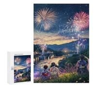Japanese Fireworks Festival Puzzle 1000 Pièces Educa Jouet en Bois Cadeau Unique Décoration Intérieure Jeu Éducatif Challenge Toy Adultes Et Enfants À Partir De 14 Ans 300 PCS