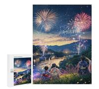 Japanese Fireworks Festival Puzzle 1000 Pièces Educa Jouet en Bois Cadeau Unique Décoration Intérieure Jeu Éducatif Challenge Toy Adultes Et Enfants À Partir De 14 Ans 500 PCS