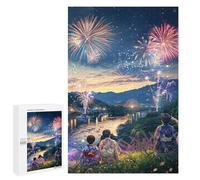 Japanese Fireworks Festival Puzzle 1000 Pièces Educa Jouet en Bois Cadeau Unique Décoration Intérieure Jeu Éducatif Challenge Toy Adultes Et Enfants À Partir De 14 Ans 1000 PCS