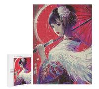 Japanese Geisha with Sword Puzzle 1000 Pièces Educa Jouet en Bois Cadeau Unique Décoration Intérieure Jeu Éducatif Challenge Toy Adultes Et Enfants À Partir De 14 Ans 500 PCS