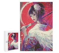 Japanese Geisha with Sword Puzzle 1000 Pièces Educa Jouet en Bois Cadeau Unique Décoration Intérieure Jeu Éducatif Challenge Toy Adultes Et Enfants À Partir De 14 Ans 1000 PCS