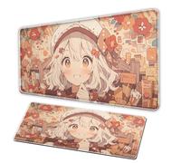 Japanese girl anime mouse pad XXL souris pad anti slip precision control game large mousepad suitable for office laptop game desk pad Computer deskmat (B, 900-500-3C)