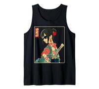 Japanese Gothic Samurai Art Woman With Katana Sword Kanji Débardeur
