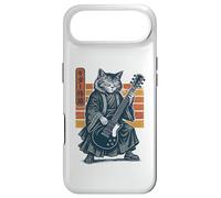 Japanese Guitar Cat Samurai Retro Electric Guitar Vintage Coque pour iPhone Air