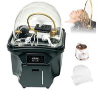 Japanese Head Spa Equipment-60l/15.9gal Tank Portable Shampoo Basin, Thermostatic Water Circulation 30-60°C/86-140°F With Led Light & Steam For Salon Home Use, Rinse/Pulse/Comfort