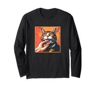 Japanese Horror Anime, Vintage Cat Bite Manche Longue