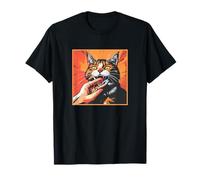 Japanese Horror Anime, Vintage Cat Bite T-Shirt