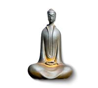 Japanese Iron Zazen Buddha, Zazen Buddha Statue Indoor, Rust Buddha, New Meditation Buddha Home Decor for Spiritual Room, Buddha Decor, Zen Decor (Style A,Small)