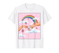 Japanese Kawaii Strawberry Milk Creation of Adam Aesthetic T-Shirt