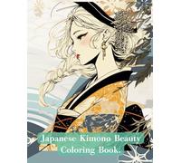 Japanese Kimono Beauty Coloring Book.: Pop Manga Coloring book for Adult