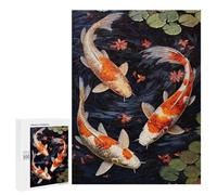 Japanese Koi Fish Pond Art Print-1 Puzzle 1000 Pièces Educa Jouet en Bois Cadeau Unique Décoration Intérieure Jeu Éducatif Challenge Toy Adultes Et Enfants À Partir De 14 Ans 500 PCS