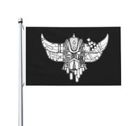 Japanese Manga Golderak UFŏ%robot Drapeau double face - Motif animé Goldorak 90 x 150 cm avec œillets - Décoration murale et de jardin en tissu durable pour l'extérieur