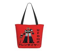 Japanese Manga Golderak Ufŏ%Robot Sac à Main Femme Anime Grendizer - Sac Shopping Bandoulière Manga - Design Classique Robot Japonais - Accessoire Geek - Cadeau Fan De UfŌ - Pratique & Léger