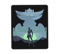 Japanese Manga Golderak UFŏ%Robot Tapis de Souris Anime Grendizer - Design Manga Robot Japonais UFŌ - Bureau Gamer - Antidérapant avec Bord Verrouillé - Accessoire Geek 7.9 x 9.5 in