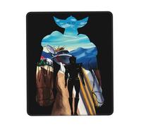 Japanese Manga Golderak UFŏ%Robot Tapis de Souris Anime Grendizer - Design Manga Robot Japonais UFŌ - Bureau Gamer - Antidérapant avec Bord Verrouillé - Accessoire Geek 10 x 12 inch